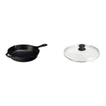 10-1/4-Inch Pre-Seasoned Skillet & Tempered Glass Lid K3499