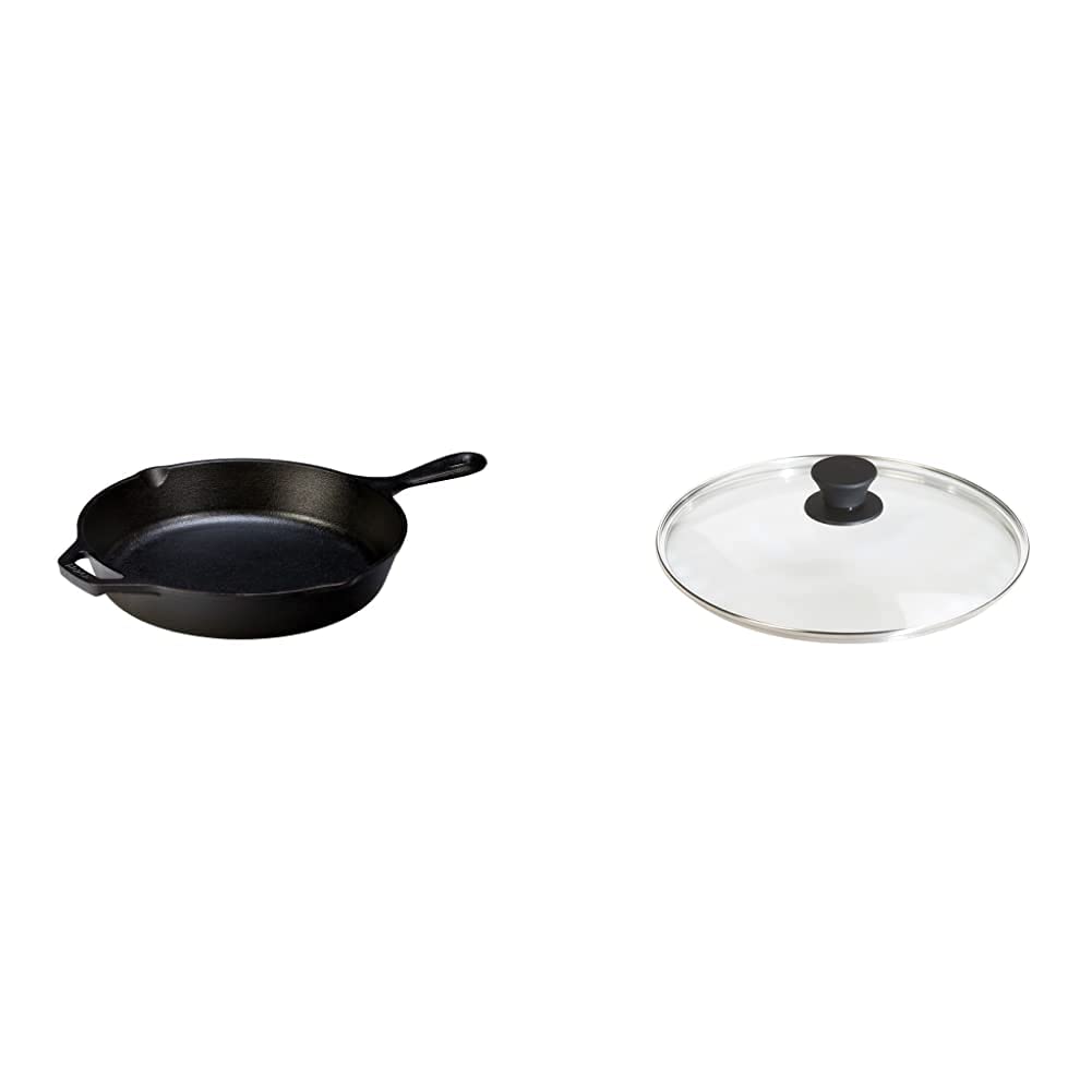10-1/4-Inch Pre-Seasoned Skillet & Tempered Glass Lid K3499