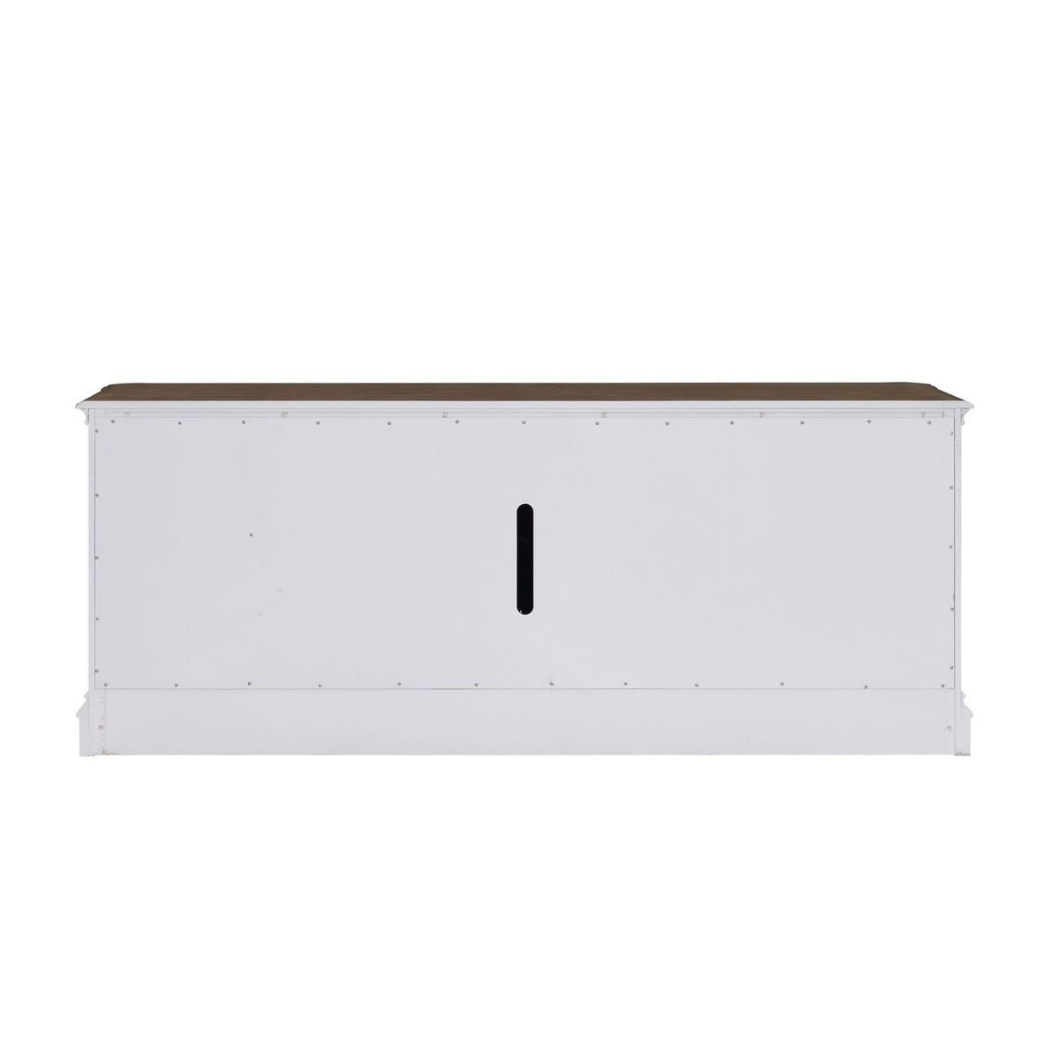 82 Inch Antique White TV Console E489639