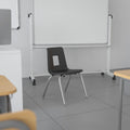 Black 14-inch Stack School Chair B172891