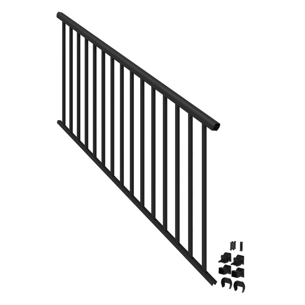 6’ x 36” Matte Black Aluminum Stair Kit R89562