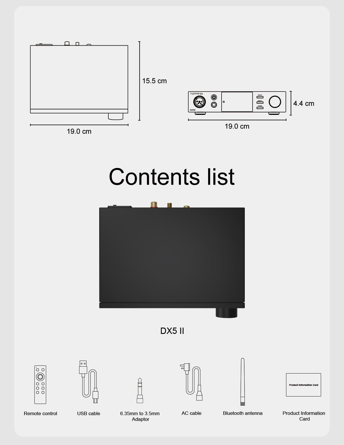 Black Hi-Res DAC & Headphone Amp Combo H214893