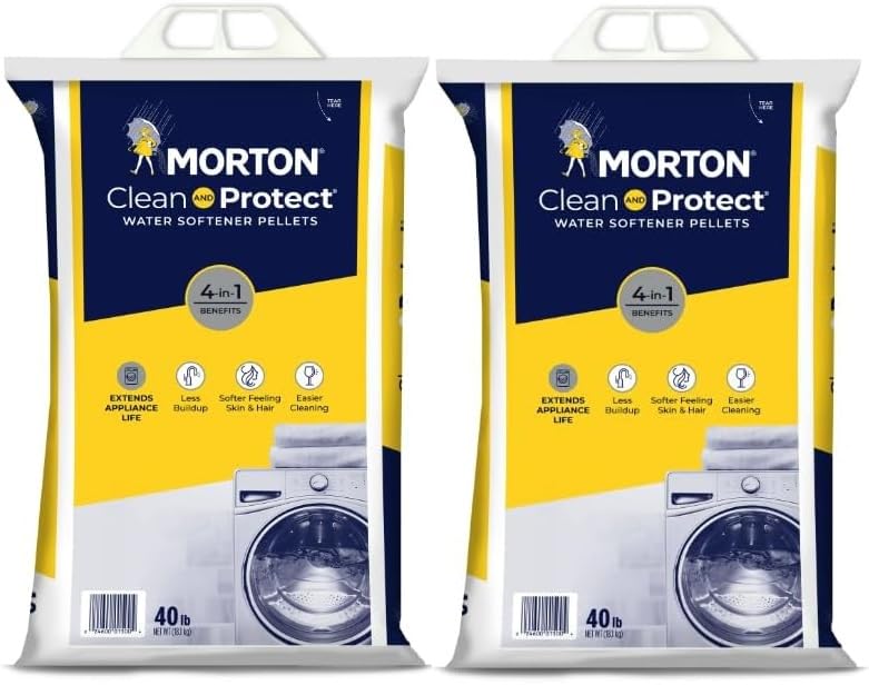 Water Softener Salt Pellets, 40 LB Bag (2) J45291