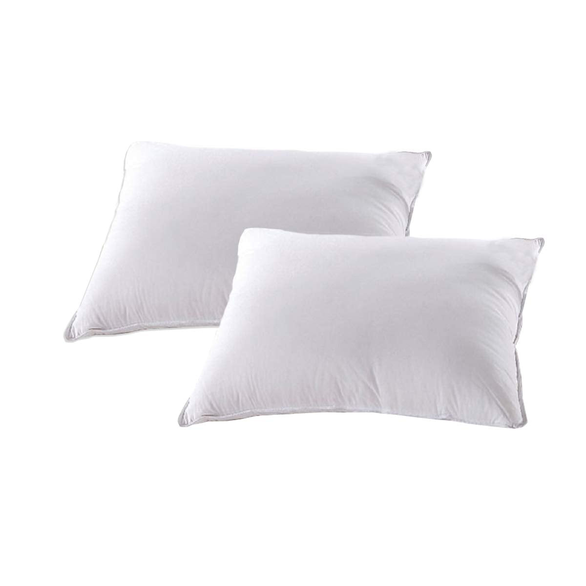 White Down Alternative Bed Pillow King Size Set of Two Y5744