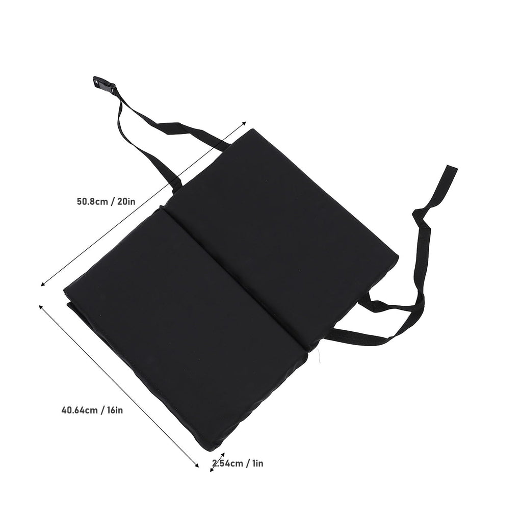 Padded Wheelchair Foot Rest Extender, 16 x 20 x 1in Black L9641