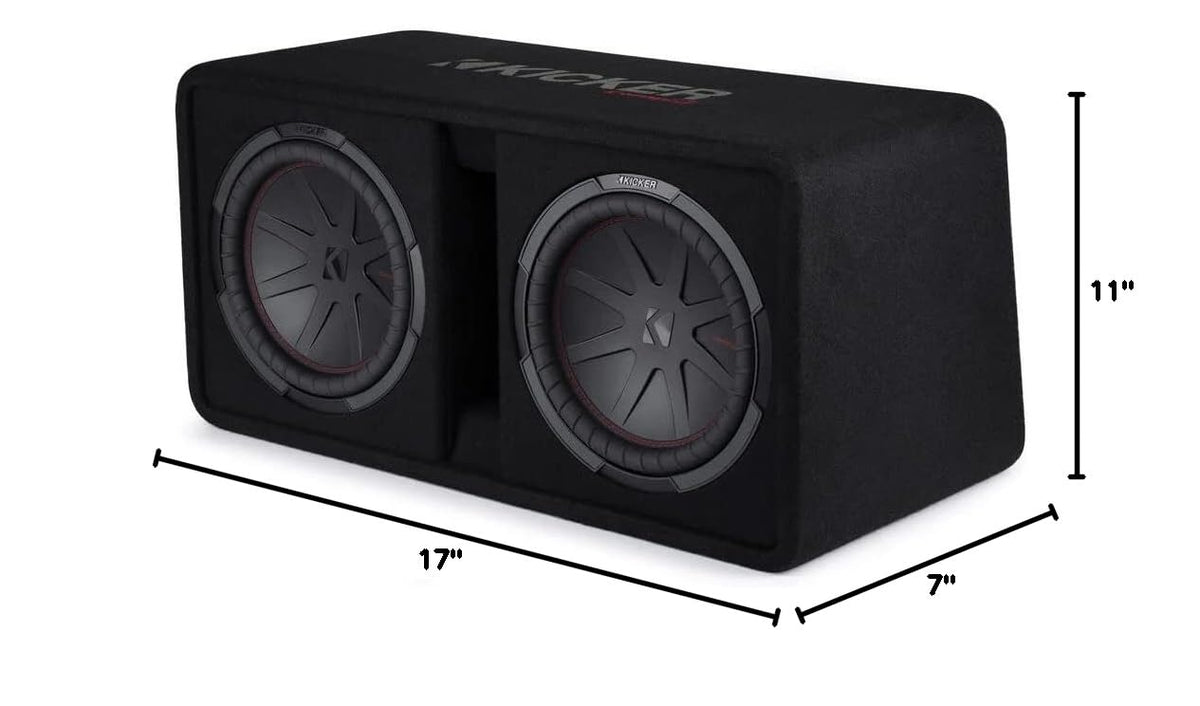 Dual 12" Subwoofer Enclosure with Amp Kit K51993