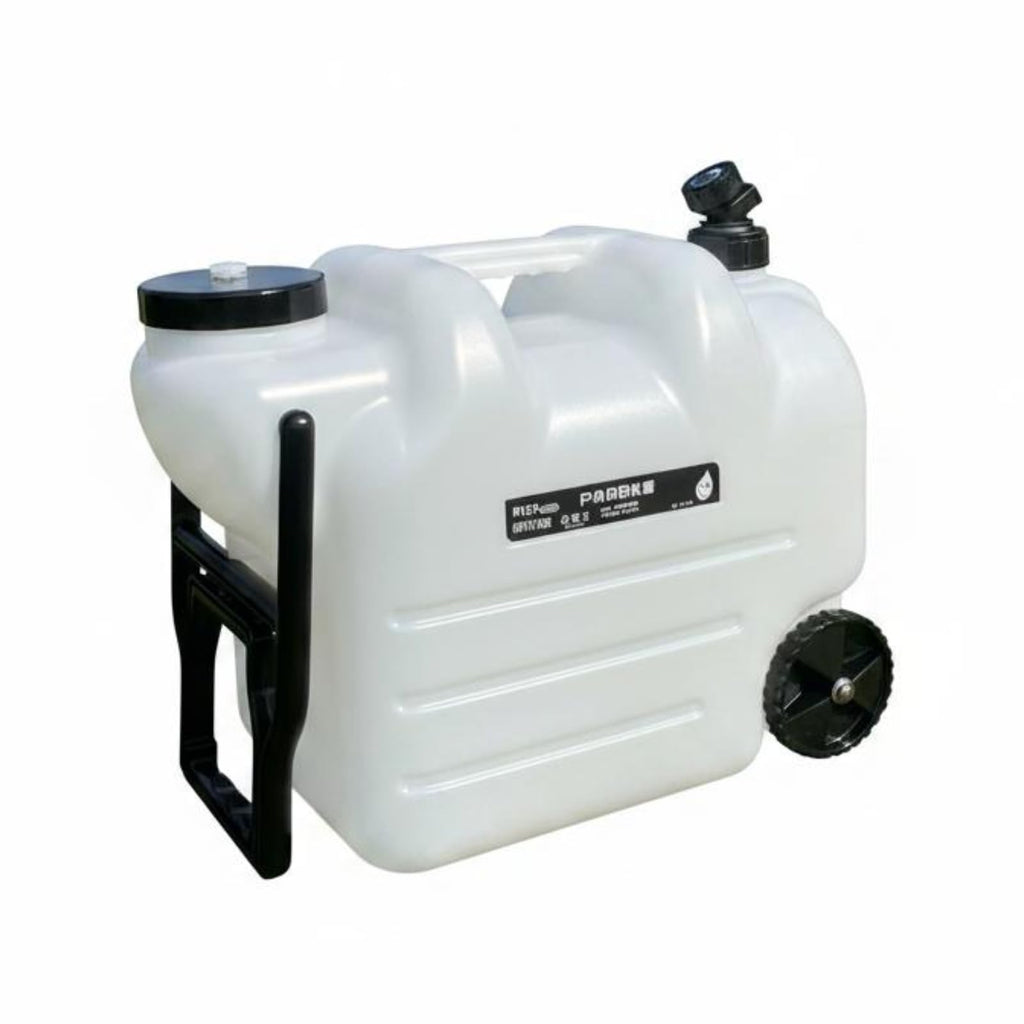 White Portable Water Dispenser with Faucet and Wheels K6604