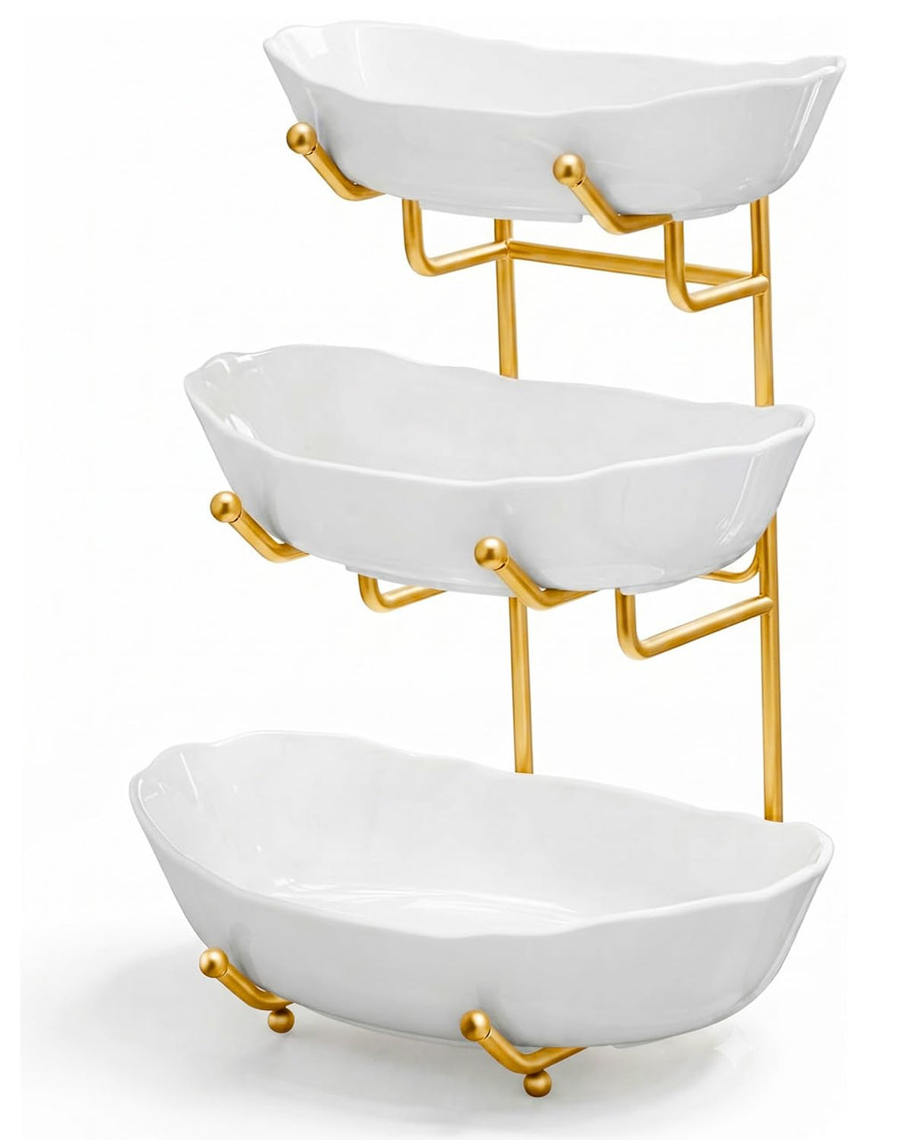 3 Tier Ceramic Fruit Bowl with Stand X670527
