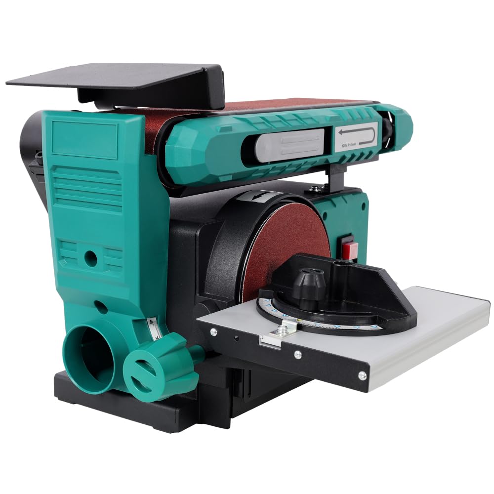 Benchtop Belt and Disc Sander, 120V/60Hz, 4x36 in. Belt & 6 in. Disc, Green X7411