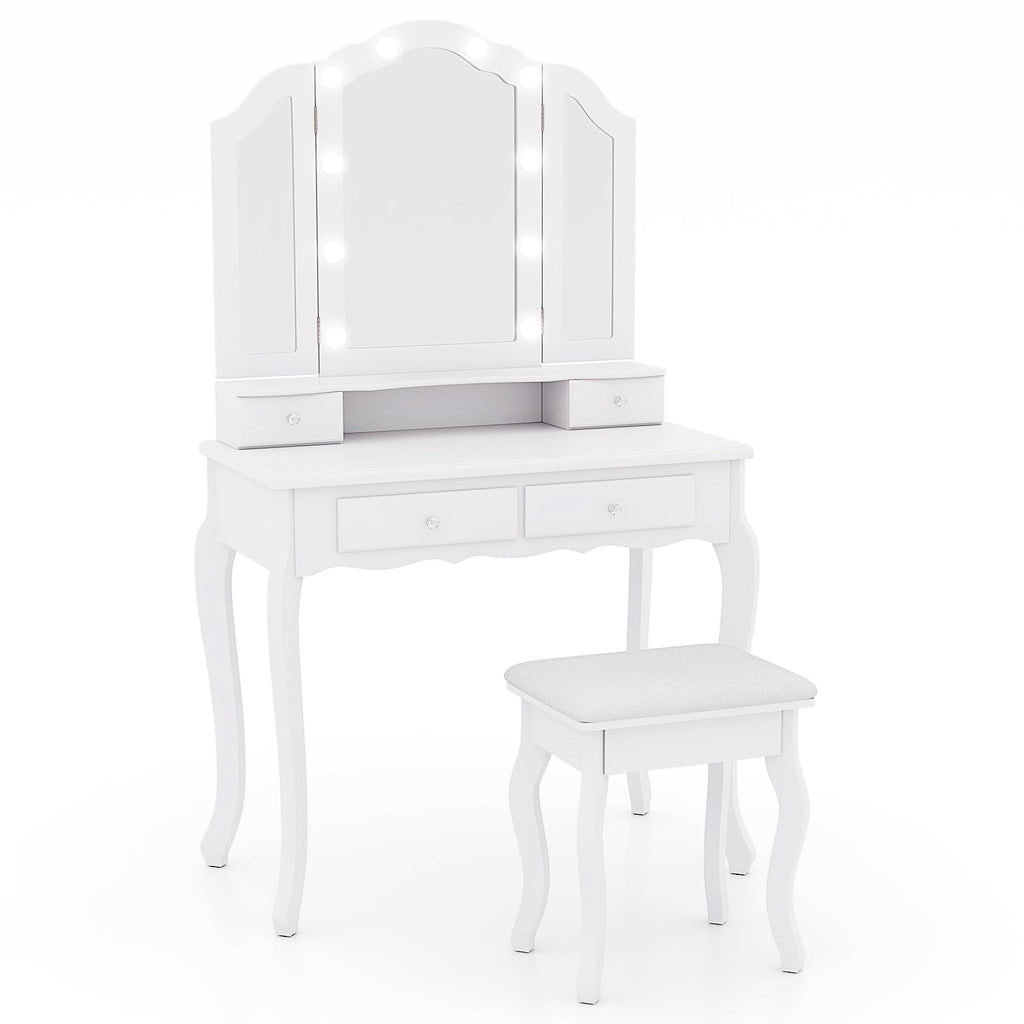 Vanity Desk with Lighted Mirror Y338231