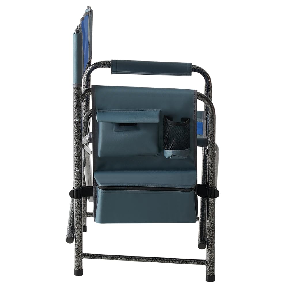 Padded Folding Oversized Chair with Side Table and Storage Pockets K458961