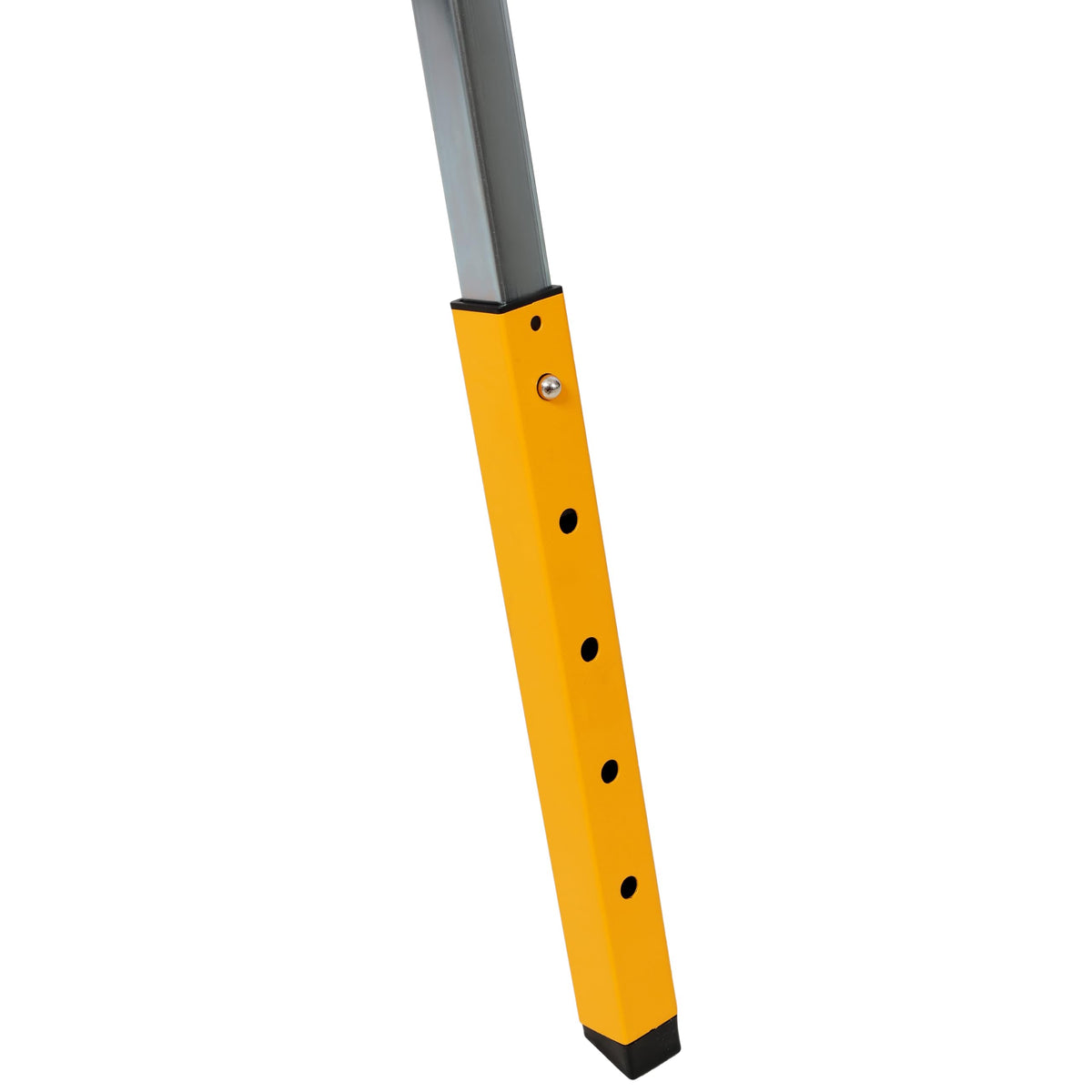 Heavy Duty Folding Saw Horses 2 Pack 1000lb Capacity Adjustable Height Metal Yellow Steel B456