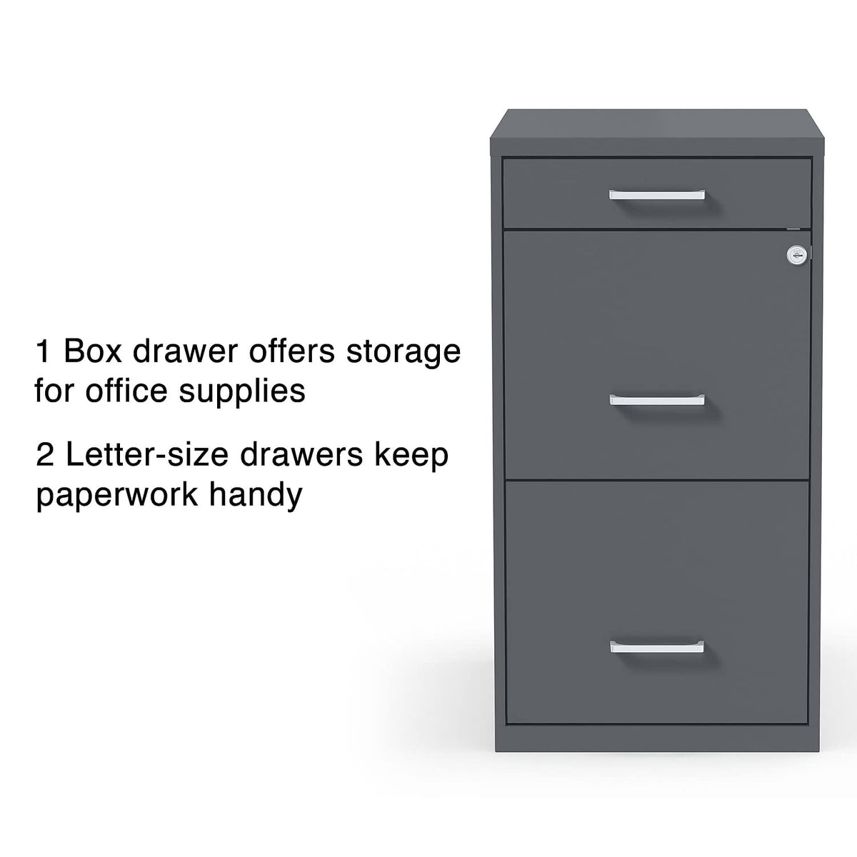 3 Drawer Letter Size Lockable File Cabinet K242