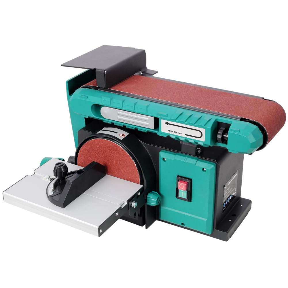 Benchtop Belt and Disc Sander, 120V/60Hz, 4x36 in. Belt & 6 in. Disc, Green X7411