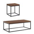 Dark Walnut Coffee Table & End Table Set W3601
