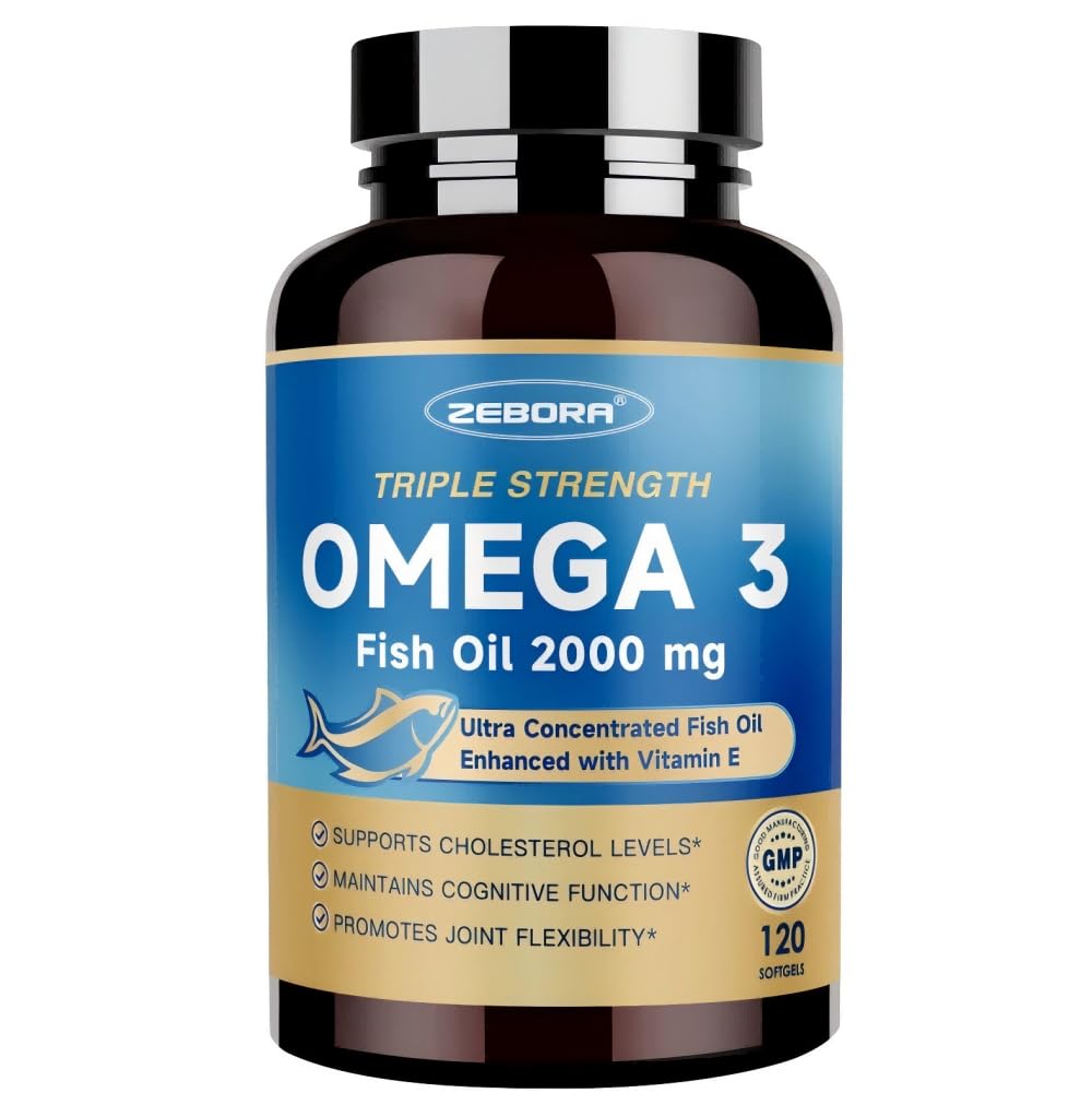 Omega-3 Fish Oil 2000mg 120 Softgels E37134