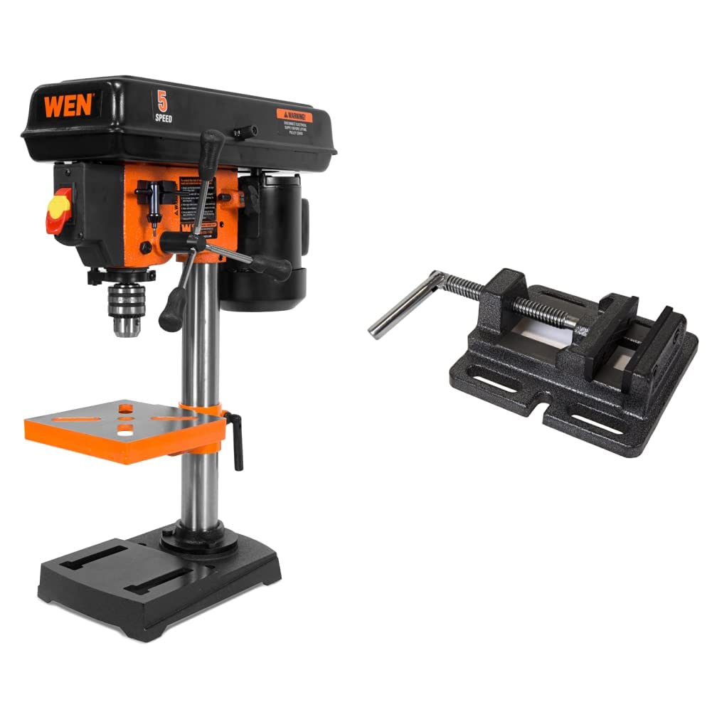 8-Inch 5-Speed Cast Iron Benchtop Drill Press with Vise M931
