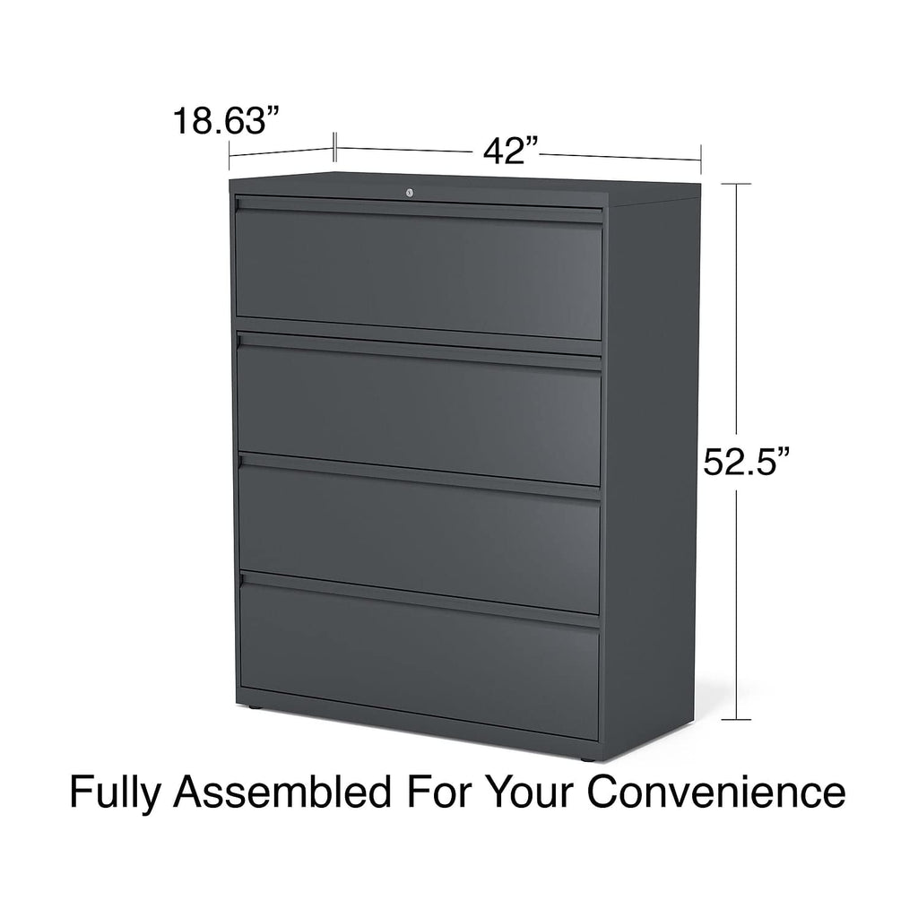 4 Drawer Charcoal Lateral File F9296