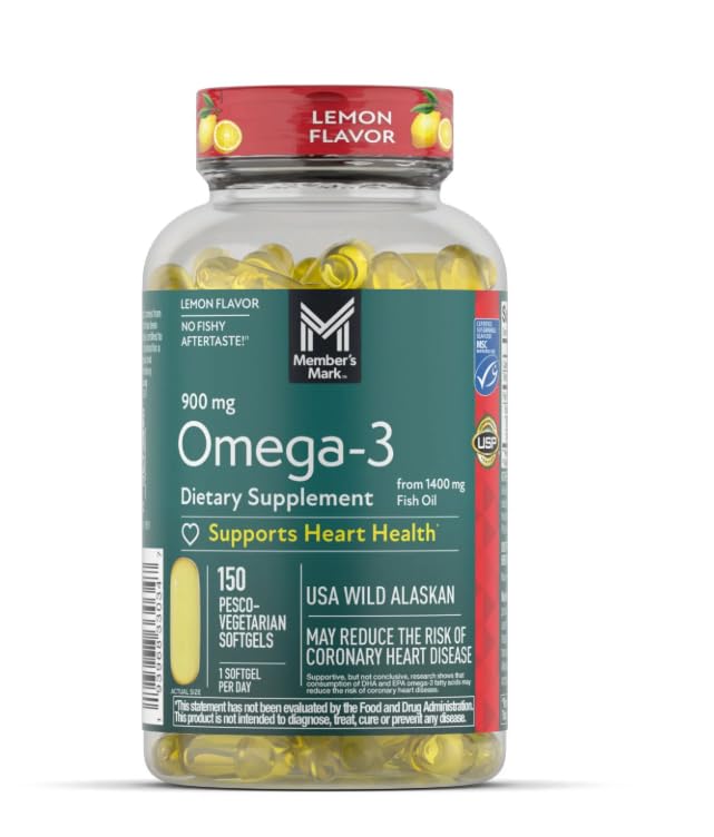 Omega-3 Fish Oil Softgels 900 mg 150 ct C820419