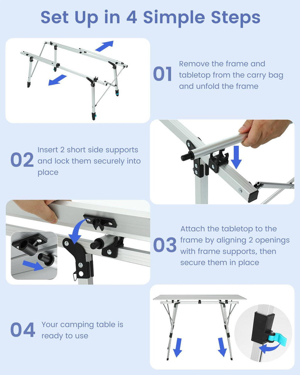 Aluminum Folding Camping Table R84557