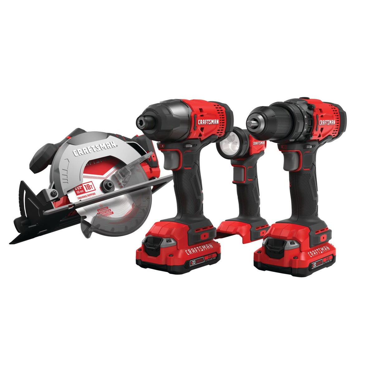 Cordless Power Tool Kit with Circular Saw Impact Driver Drill S864