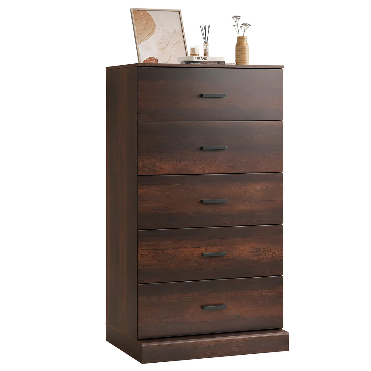 Brown 5 Drawer Dresser T6362