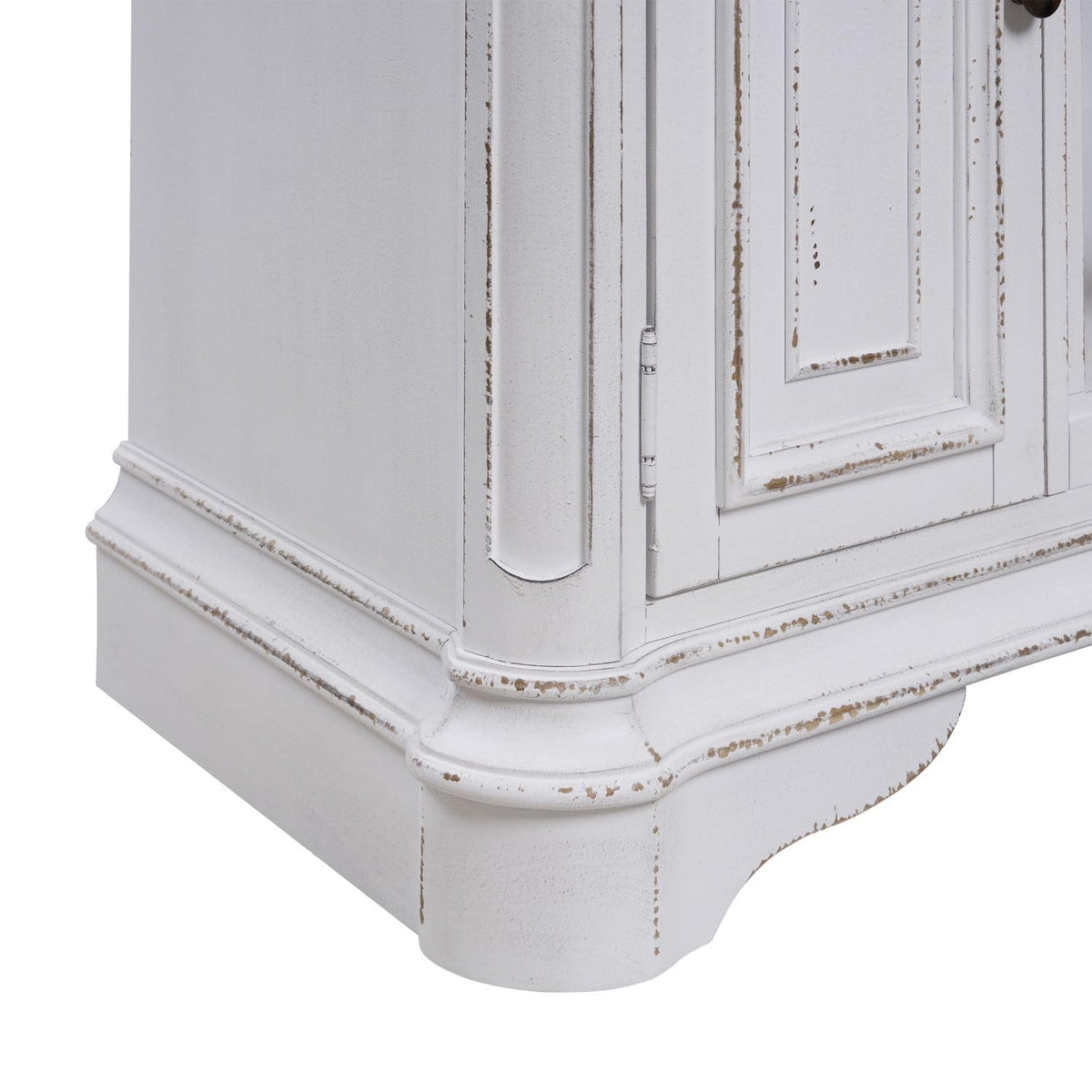 82 Inch Antique White TV Console E489639