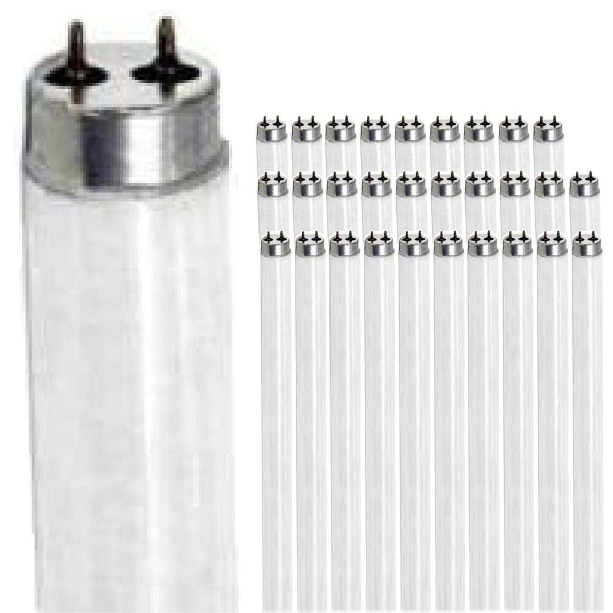 24 Inch 20W 2700K Warm White T9 Fluorescent Tube Light Bulb G13 Bi-Pin Base 2 Foot Linear Lamp Pack of 30 N7576
