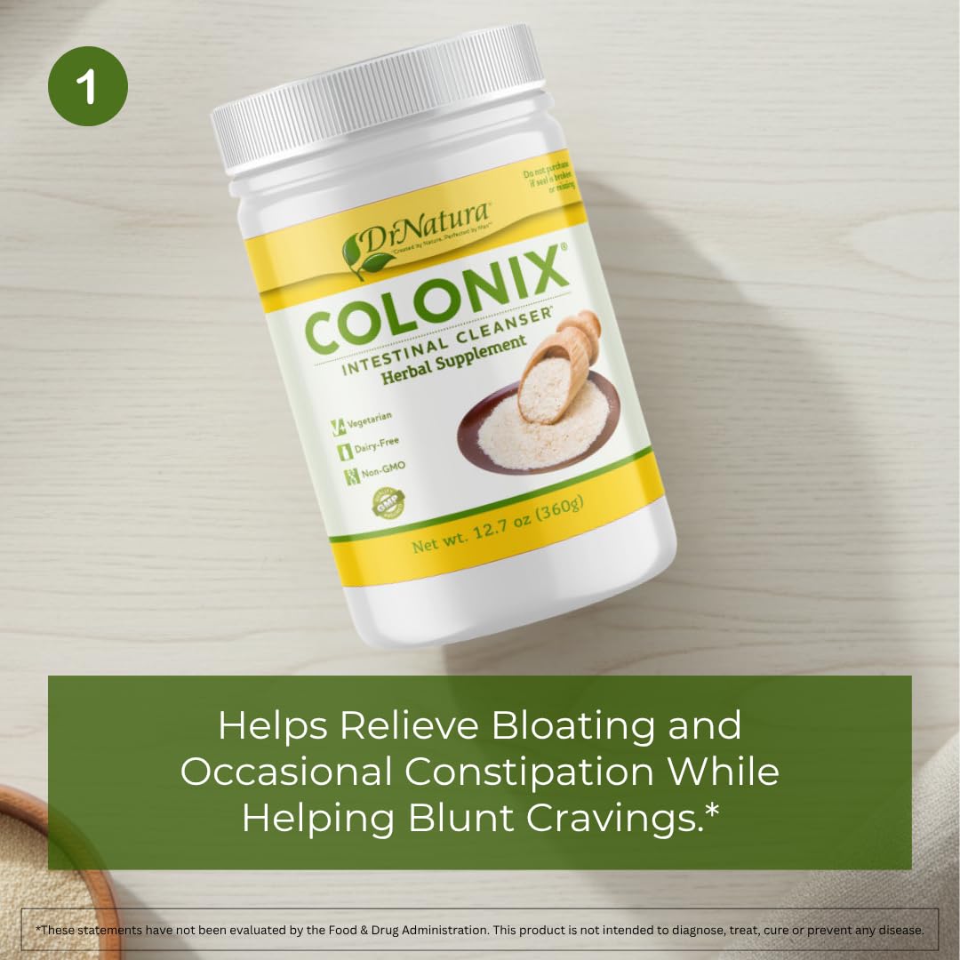 Whole Psyllium Husk Fiber Powder Herbal Capsules & Tea 30 Day Colon Cleanse Kit F4661