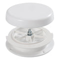 White RV Roof Mushroom Vent with Water Cover Guard Cap V782