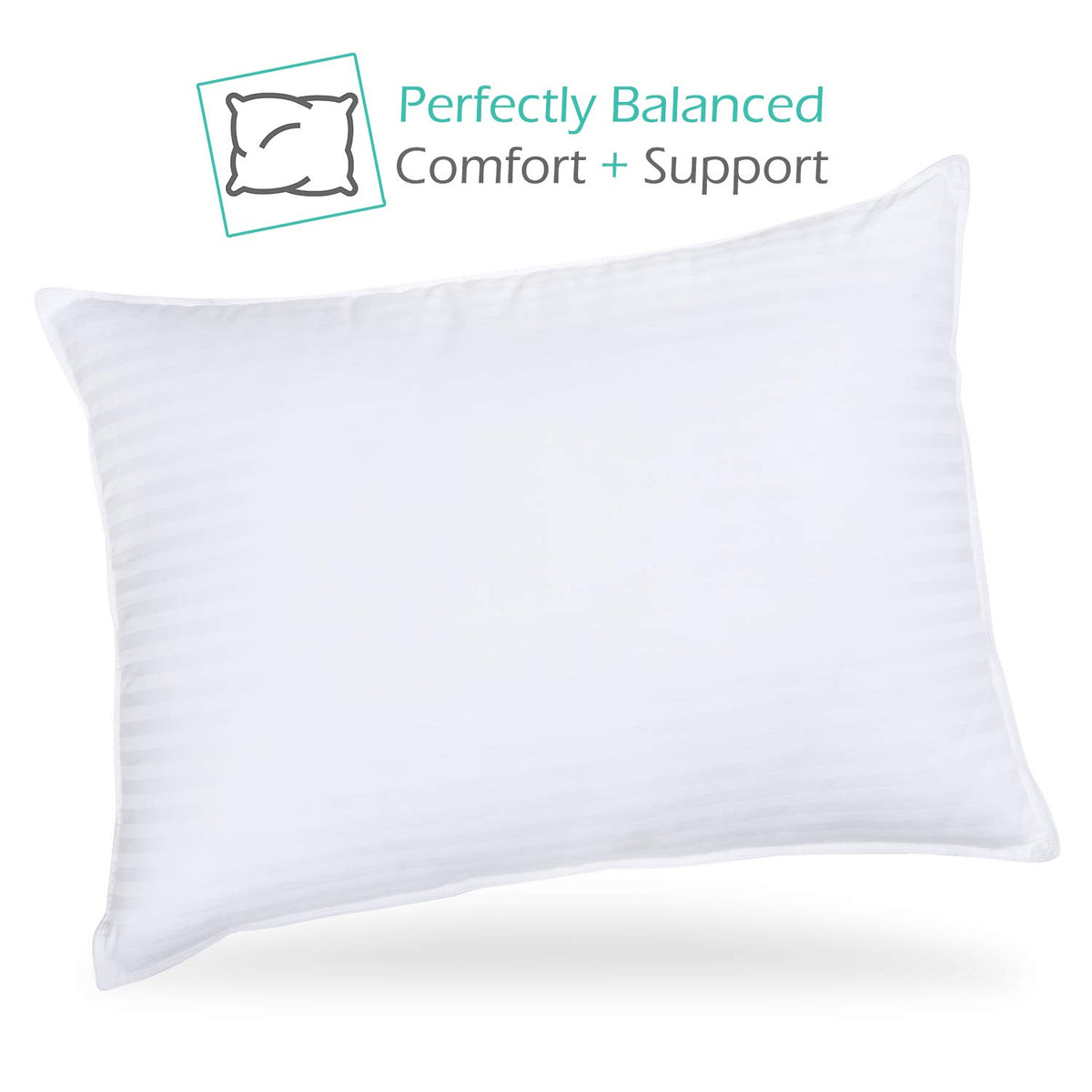 Queen Size Cotton Down Alternative Pillows Set of 2 Z585059