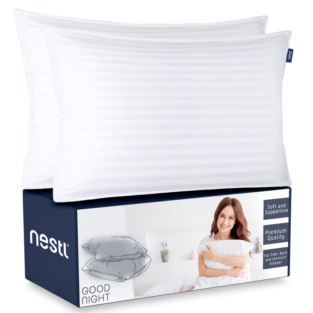 Queen Size Cotton Down Alternative Pillows Set of 2 Z585059