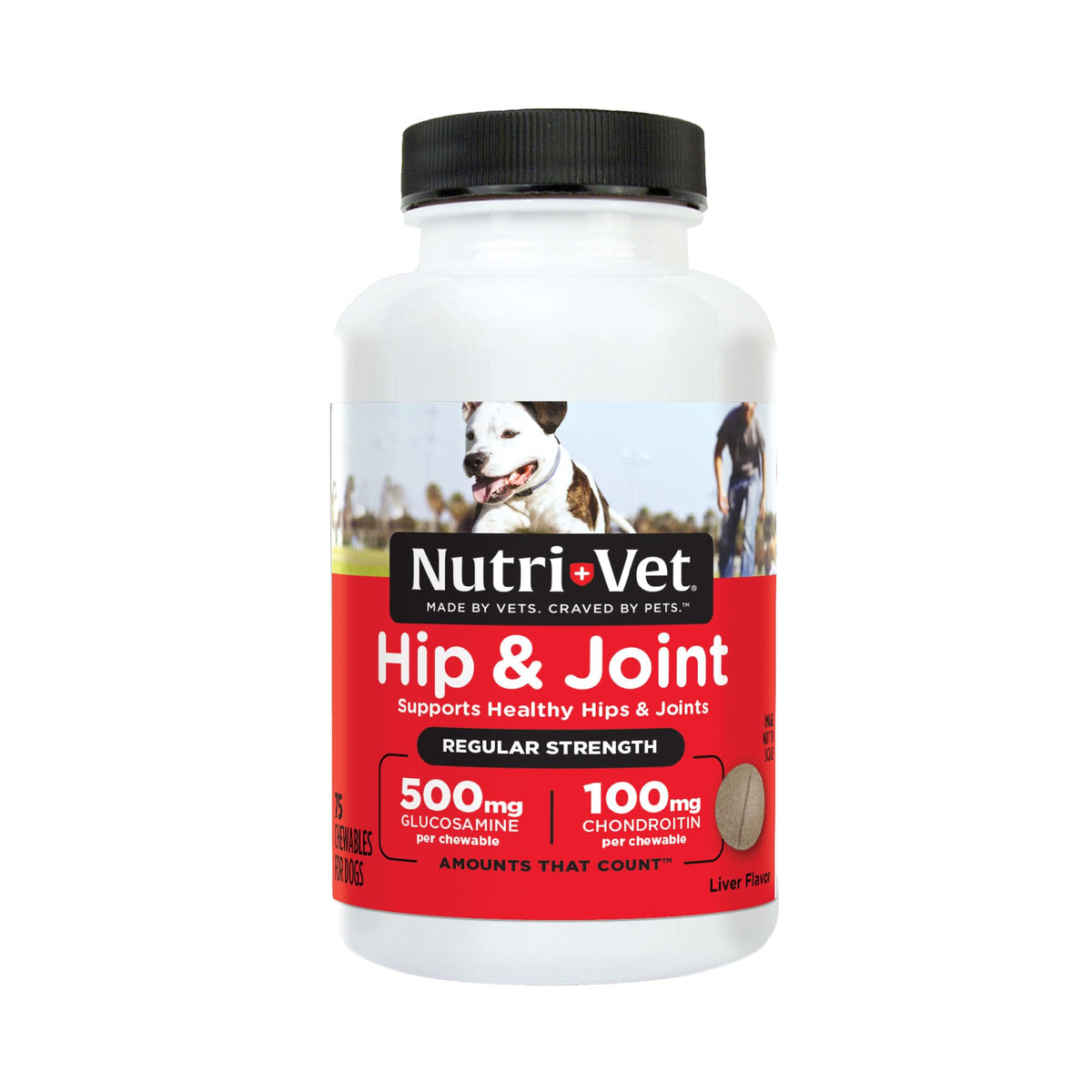 Dog Supplement, 500mg Glucosamine, 75 Count A809805
