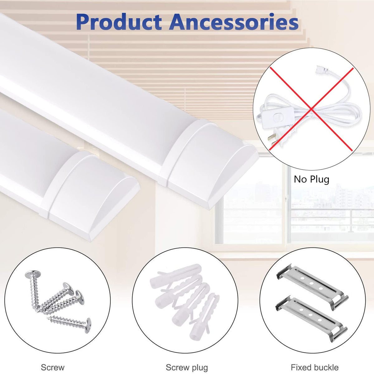20W 2ft LED Tube Light 1500lm 3000K Neutral White X4165