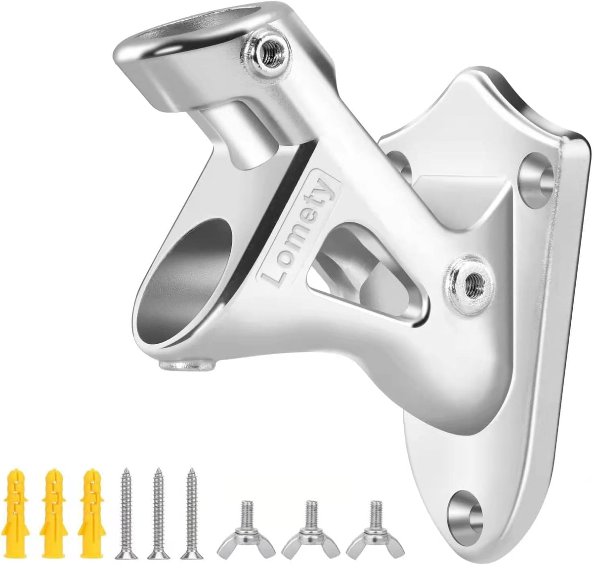 Stainless Steel Heavy Duty Flag Pole Holder Wall Mount Bracket 2 Positions L4079