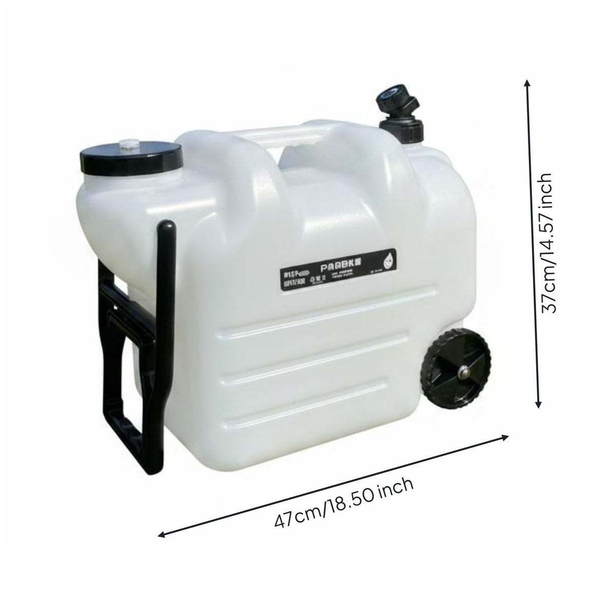 White Portable Water Dispenser with Faucet and Wheels K6604