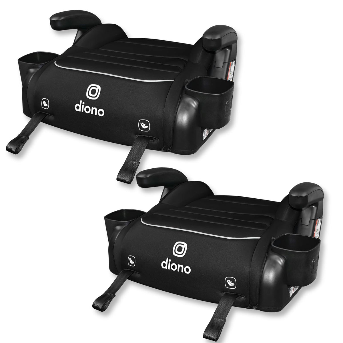 Black Backless Booster, Pack of 2 S53433