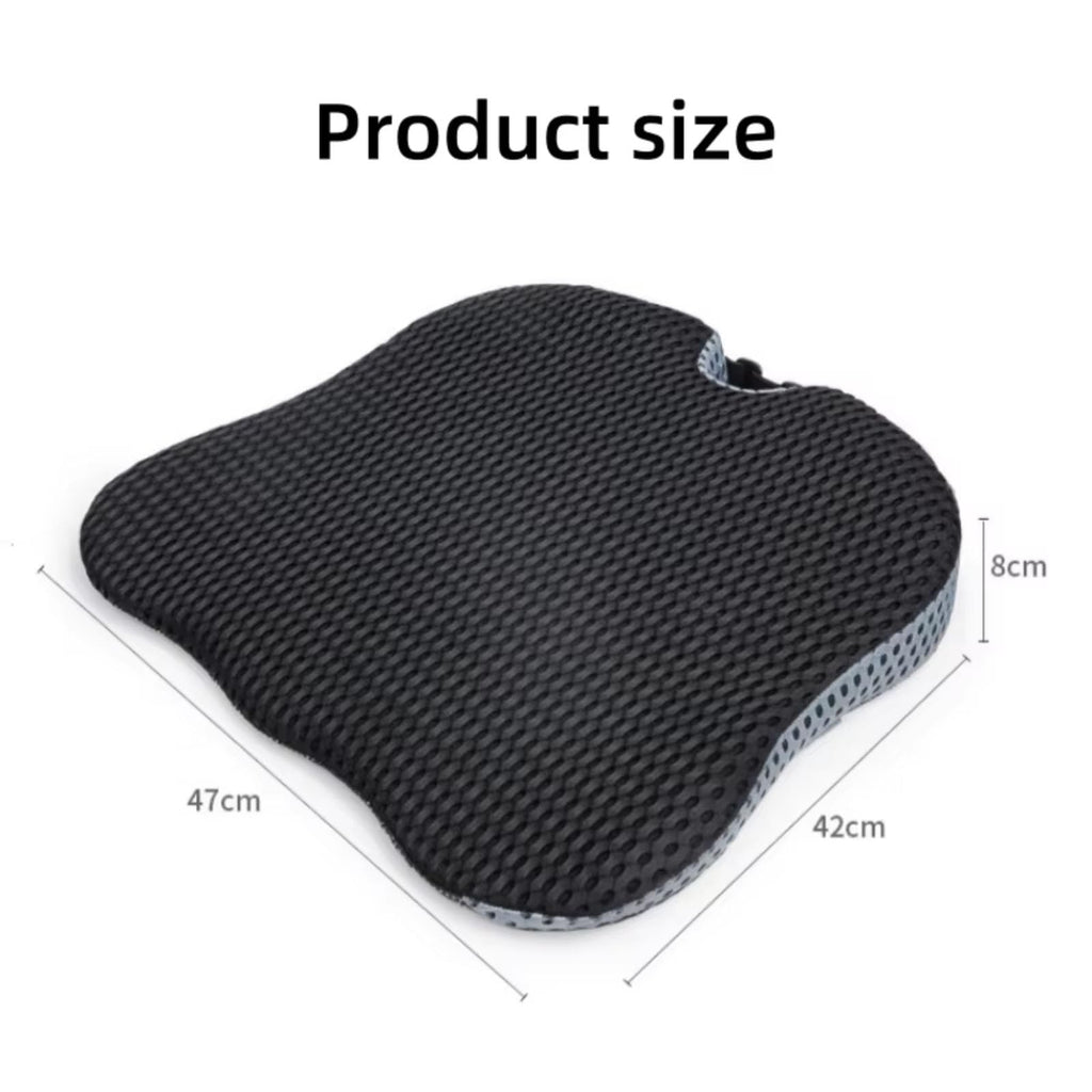 Memory Foam Car Seat Booster Cushion Grey U9203