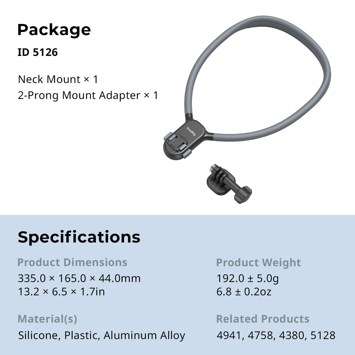 Magnetic Neck Mount for Action Camera C42917