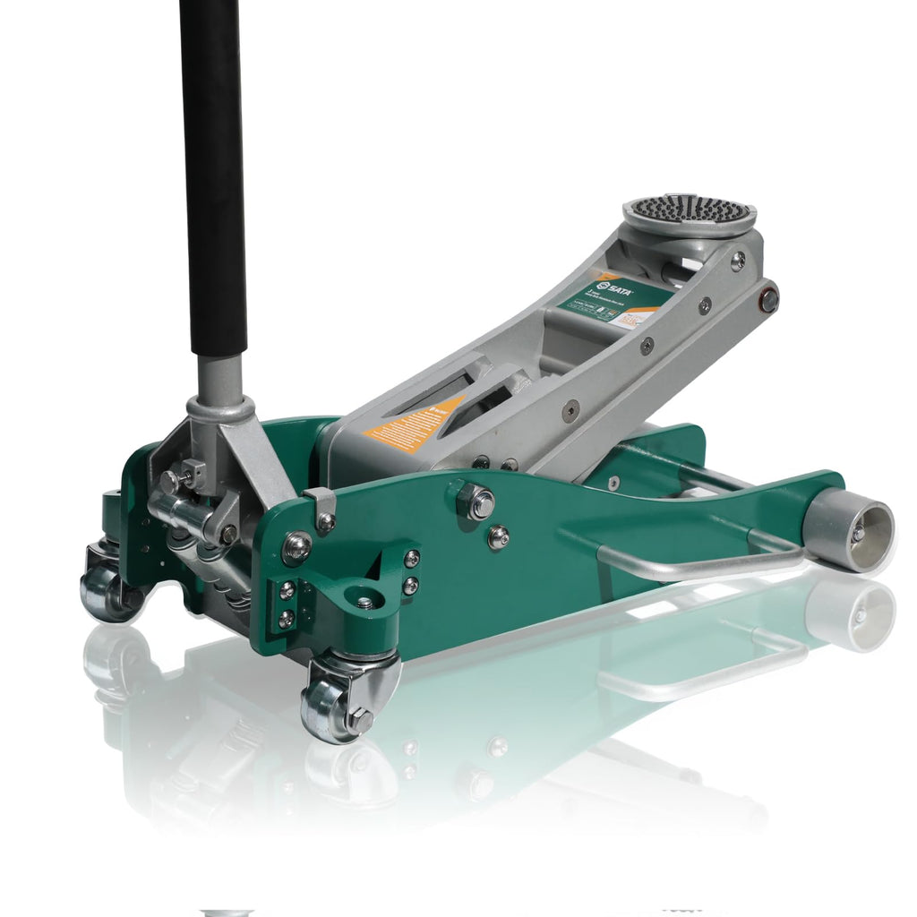 3-Ton Aluminum Floor Jack with Dual-Piston Rapid Lift Pump K19402