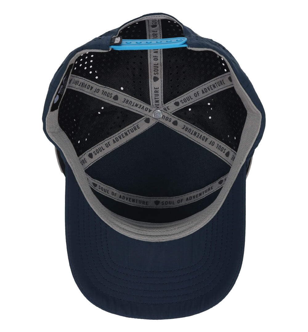 Navy Aqua Trucker Hat X7656