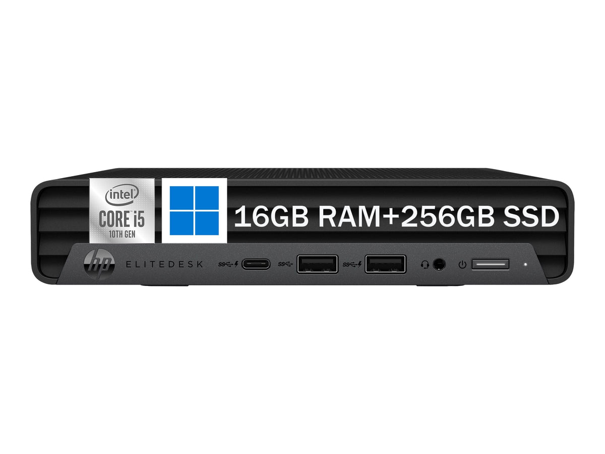 Mini Desktop PC, Intel Core i5-10500T, 16GB RAM, 256GB SSD E185