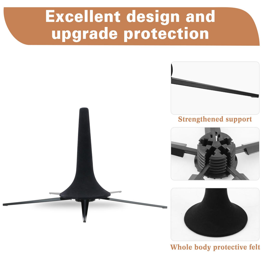 Portable 5 Legs Foldable Trumpet Stand with Cleaning Kit O658499