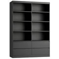 Black 4 Drawer Bookshelf M60164
