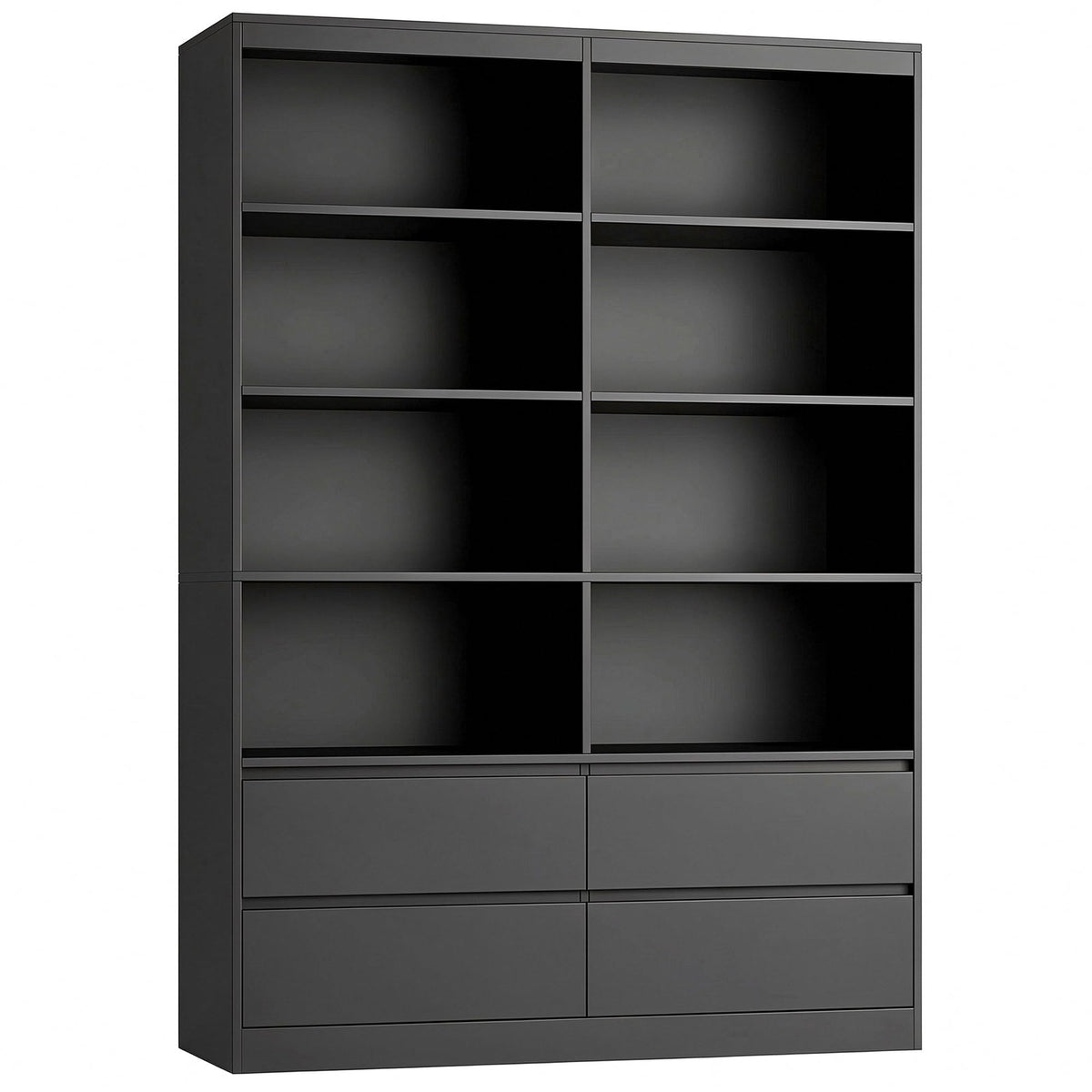 Black 4 Drawer Bookshelf M60164