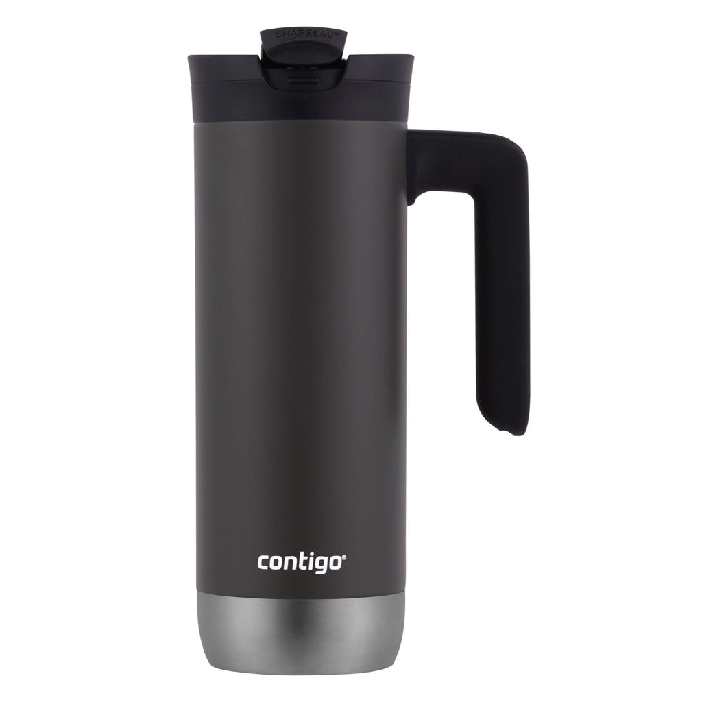 Stainless Steel Travel Mug with Handle and Leak-Proof Lid L29109