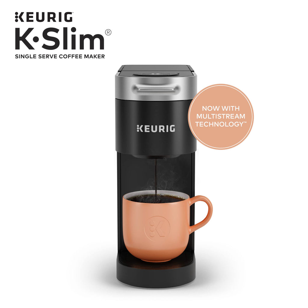 Single Serve K-Cup Pod Coffee Maker, 3 Brew Sizes, 46oz Removable Reservoir, Black R79099