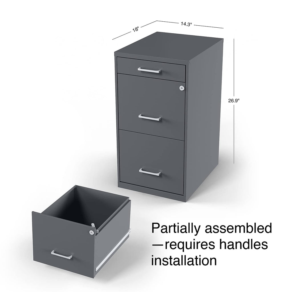 3 Drawer Letter Size Lockable File Cabinet K242