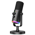 USB-C/XLR Dynamic Microphone with RGB Light, Mute Button, Desktop Stand, Headphones Jack D9005