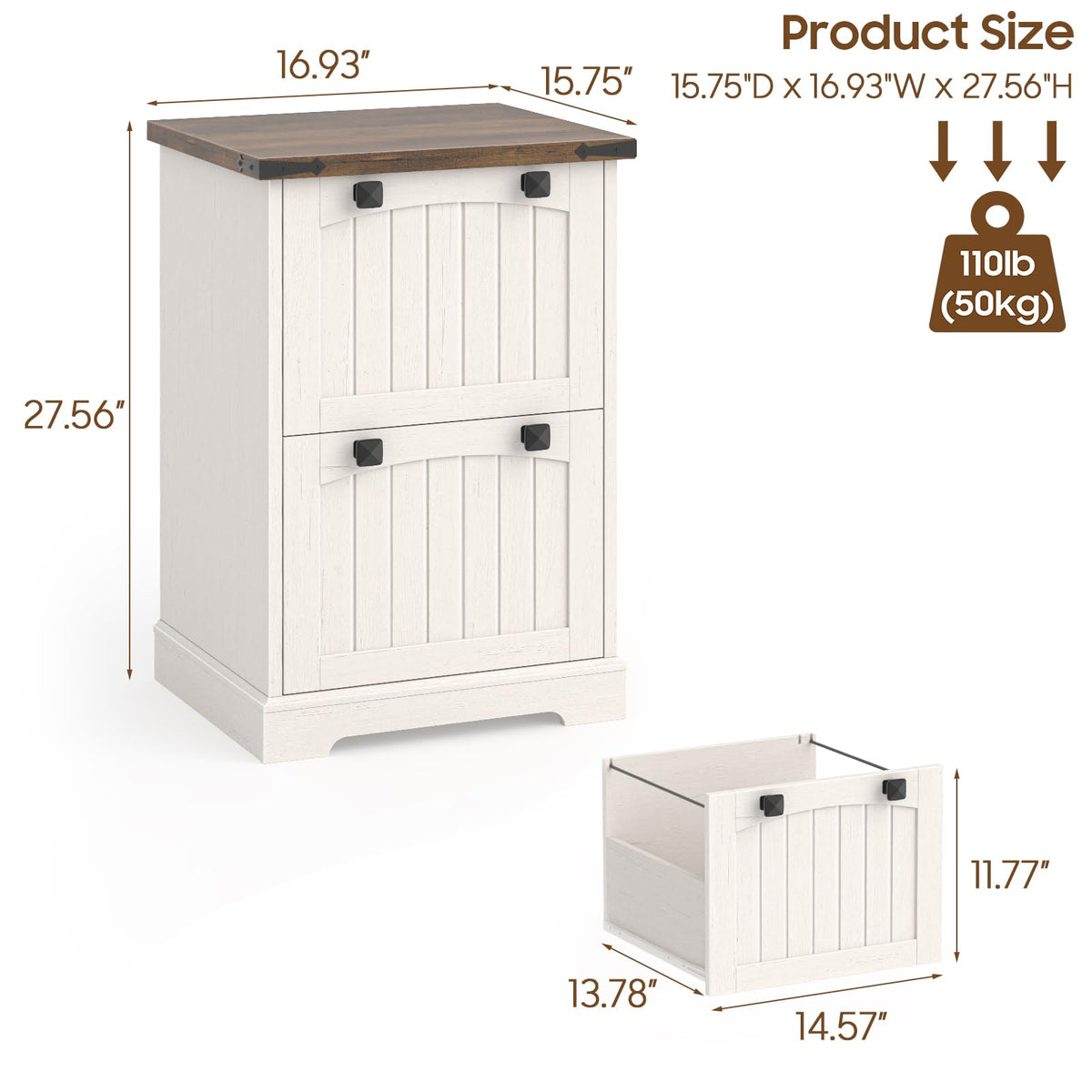 2 Drawer Small File Cabinet E97663